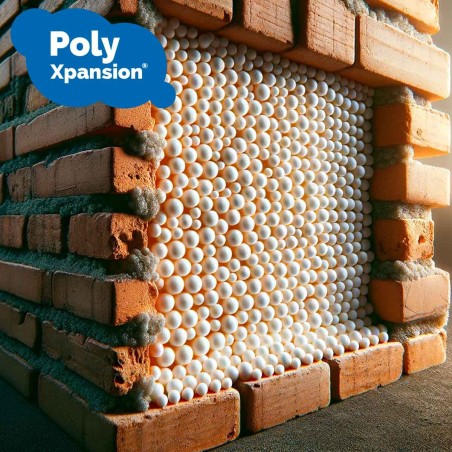 3000 L Fireproof M1 Polystyrene Beads for Insulation of Attics, Roofs, Floors, Crawl Spaces, Partitions, Drainage