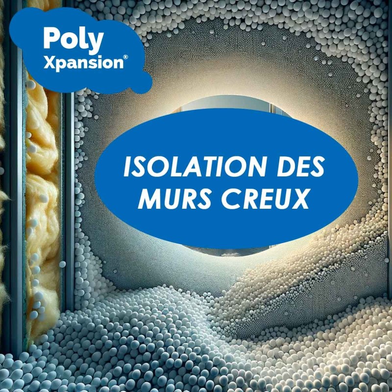 6000 L Fireproof M1 Polystyrene Beads Insulation for Attics, Roofs, Floors, Crawl Spaces, Partitions, Drainage