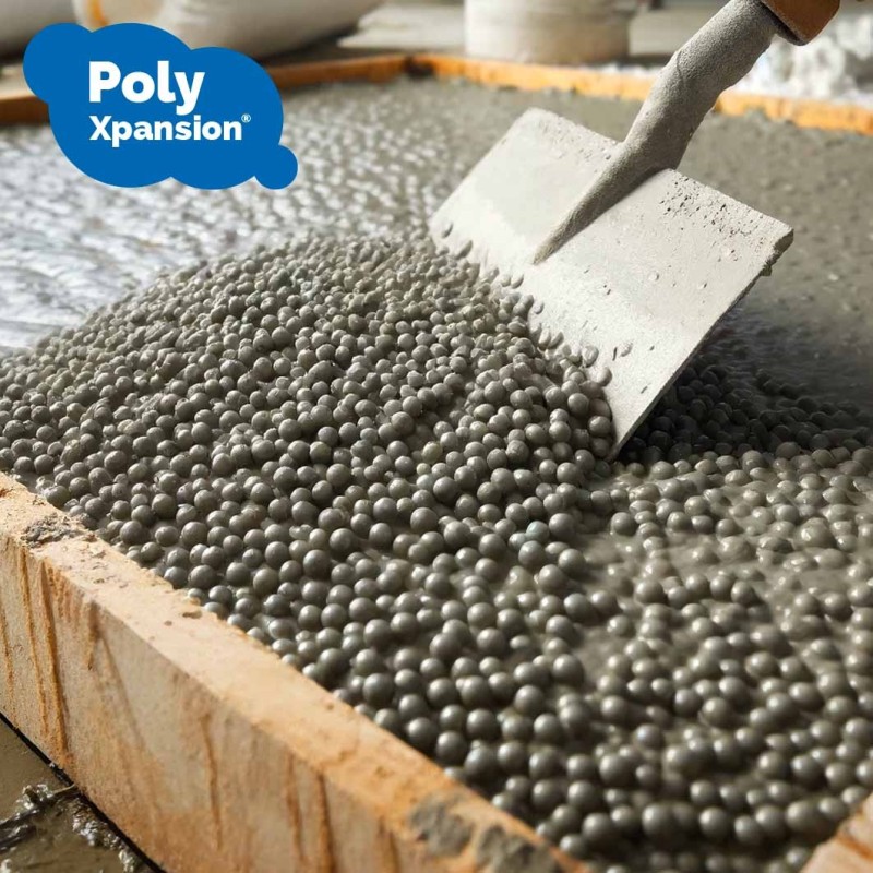 Adjuvant Additive for Lightweight Concrete - 1KG - Polystyrene Bead Mixture