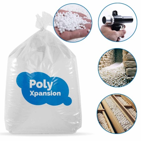 7000 L Fireproof M1 Polystyrene Beads Insulation for Attics, Roofs, Floors, Crawl Spaces, Partitions, Drainage