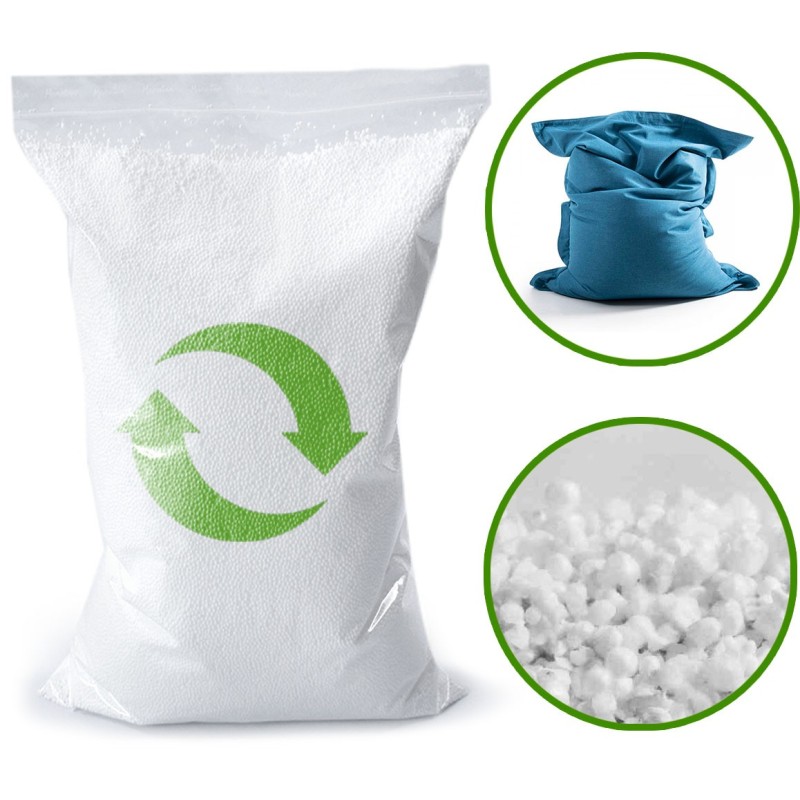 10 litres of Recycled Polystyrene Beads for Bean Bag at Factory Price