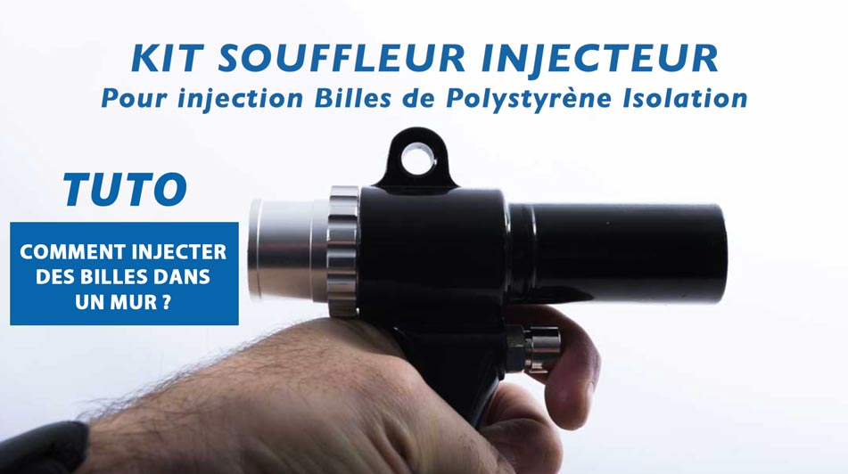 Utilice nuestro soplador inyector de bolas de poliestireno, es la herramienta ideal para inyectar las bolas de poliestireno en las paredes.